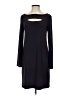 Komarov Solid Black Casual Dress Size S - photo 1