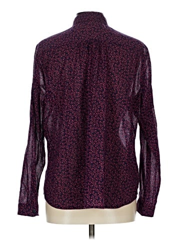 Ann Taylor LOFT Outlet Long Sleeve Button-Down Shirt (view 2)