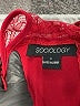 Sociology 100% Polyester Burgundy Jumpsuit Size S - photo 4