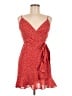 Assorted Brands 100% Polyester Polka Dots Red Cocktail Dress Size 8 - photo 1