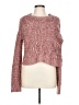 Candie's 100% Polyester Tweed Pink Pullover Sweater Size L - photo 1