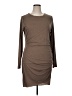 Unbranded Solid Brown Casual Dress Size XL - photo 1