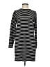 Ann Taylor LOFT Stripes Black Casual Dress Size S - photo 1