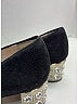 Miu Miu Black Suede Crystal Heel Pumps Size EU 39 1/2 - photo 8