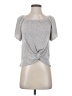 Willow & Root Silver Short Sleeve Top Size XS - photo 1