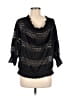 Deletta 100% Polyester Black 3/4 Sleeve Blouse Size L - photo 2