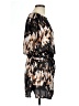 Derek Lam 100% Polyester Print Black Casual Dress Size L - photo 4
