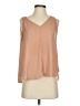 Elodie 100% Polyester Tan Sleeveless Blouse Size S - photo 1
