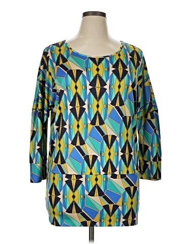 Etcetera 3/4 Sleeve Silk Top (view 1)