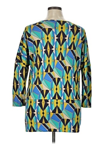 Etcetera 3/4 Sleeve Silk Top (view 2)