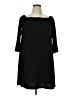 Chaps Solid Black Casual Dress Size XL - photo 1