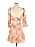 Assorted Brands 100% Rayon Tan Casual Dress Size S - photo 2