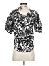 Ann Taylor Black Short Sleeve Blouse Size XS - photo 2
