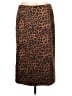 Eric Animal Print Brown Casual Skirt Size L - photo 1