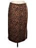 Eric Animal Print Brown Casual Skirt Size L - photo 2