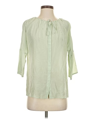 Calypso St. Barth 3/4 Sleeve Silk Top (view 1)