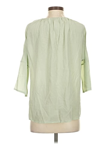 Calypso St. Barth 3/4 Sleeve Silk Top (view 2)