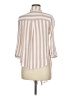 Vixbe 100% Rayon Stripes Ivory 3/4 Sleeve Button-Down Shirt Size M - photo 2