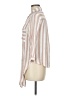 Vixbe 100% Rayon Stripes Ivory 3/4 Sleeve Button-Down Shirt Size M - photo 5