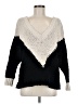 Moon River 100% Polyester Chevron-herringbone Black Pullover Sweater Size M - photo 1