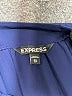 Express 100% Polyester Blue Long Sleeve Blouse Size XS - photo 7