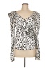 Self-Portrait 100% Polyester Ivory White Long Sleeve Blouse Size 6 - photo 1