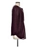 One September 100% Polyester Burgundy 3/4 Sleeve Blouse Size M - photo 4