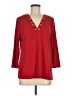 MICHAEL Michael Kors Red 3/4 Sleeve Blouse Size L - photo 1