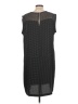 Violeta by Mango 100% Polyester Houndstooth Black Casual Dress Size L - photo 2