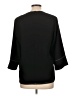 Zara 100% Polyester Black 3/4 Sleeve Top Size L - photo 2