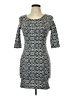New Look Argyle Gray Casual Dress Size 10 - photo 1