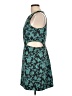 Hutch 100% Polyester Paisley Teal Cocktail Dress Size 10 - photo 5