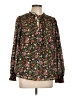 Old Navy Floral Black Long Sleeve Blouse Size L - photo 1