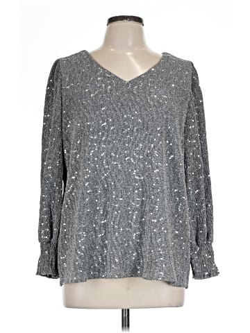 NY Collection Long Sleeve Blouse (view 1)