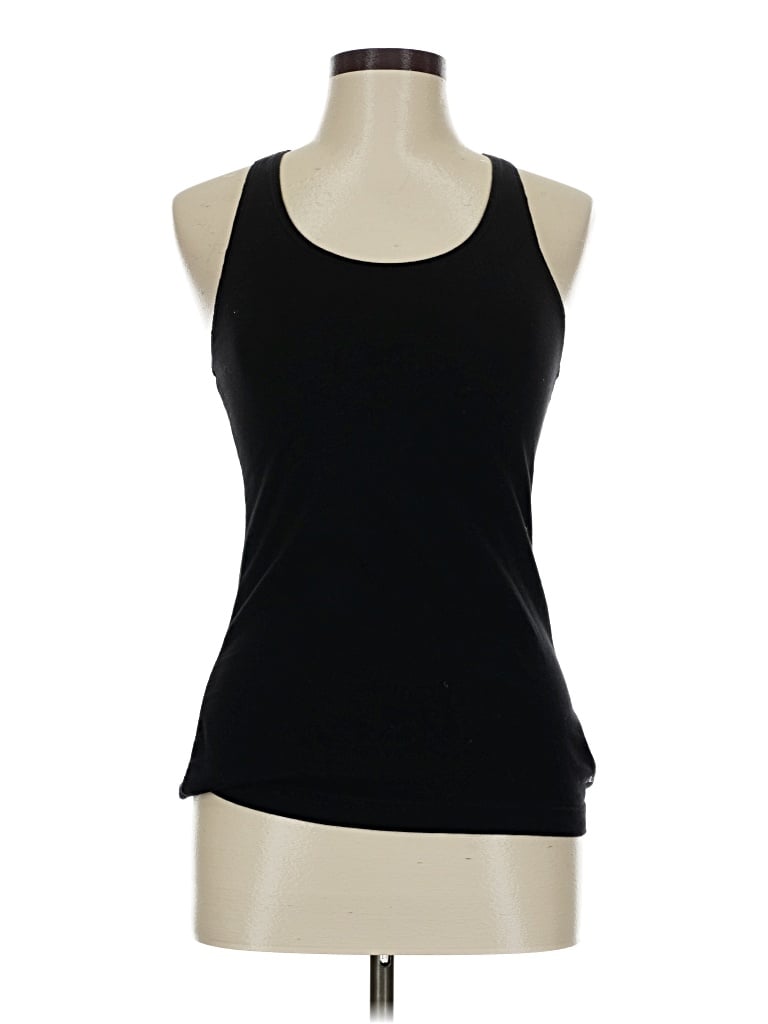 Pre-owned Spalding Athletic Tank Top Black Halter Neckline Tops