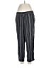 Jessica Simpson 100% Viscose Stripes Silver Casual Pants Size L - photo 1