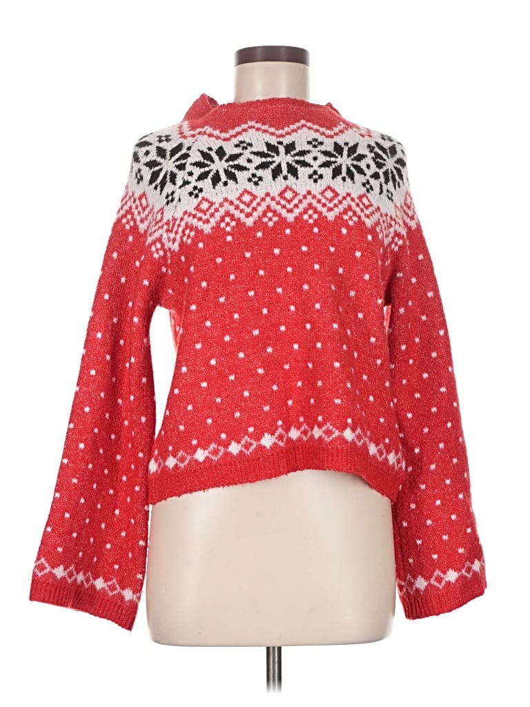 Pre-owned No Boundaries Pullover Sweater In Red