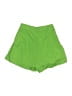 Shein 100% Viscose Solid Green Shorts Size 2 - photo 2