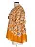DR2 100% Polyester Orange Short Sleeve Blouse Size L - photo 5
