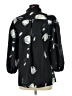 Unbranded 100% Polyester Print Black Kimono Size L - photo 2