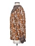 Hinge 100% Viscose Brown Long Sleeve Blouse Size S - photo 5