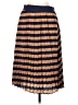 Lularoe 100% Polyester Stripes Brown Casual Skirt Size M - photo 1