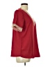 Unbranded 100% Polyester Red Short Sleeve Blouse Size L - photo 4