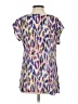 CAbi 100% Polyester Purple Short Sleeve Blouse Size S - photo 2