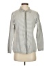 Ann Taylor 100% Cotton Stripes Gray Jacket Size S - photo 1