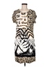 Madeleine Animal Print Ivory Casual Dress Size M (estimated) - photo 1