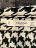 Mango 100% Acrylic Houndstooth Gray White Jacket Size 4 - photo 6