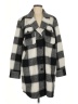 Tribal Jeans Checkered-gingham Gray Coat Size L - photo 1