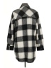 Tribal Jeans Checkered-gingham Gray Coat Size L - photo 2