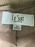 Le Suit 100% Polyester Tweed Tan Blazer Size 2 (petite) - photo 6